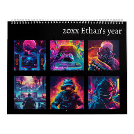 Nyspelande nytt år kalender