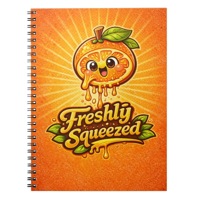 Nyspressat - Fruity Feeling - Matglada Vänner Anteckningsbok (Framsidan)