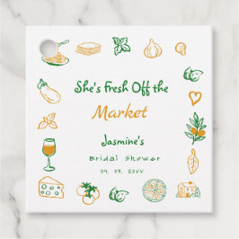 Nyss Från Marknaden Handritad  Bröllopsdusch Gåvor Etiketter