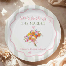 Nyss Från Marknaden Rosa Grön Bröllopsdusch