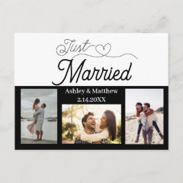 Nyss Gift 3 Foto Elopement Annonsering Vykort