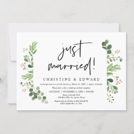 Nyss Gift, Bröllopsfest för Elopement Inbjudningar