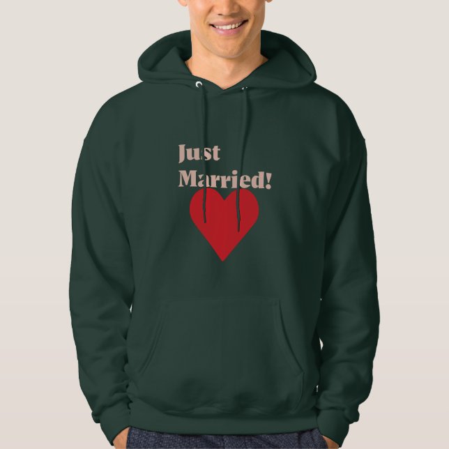 Nyss gifta! hoodie (Framsida)