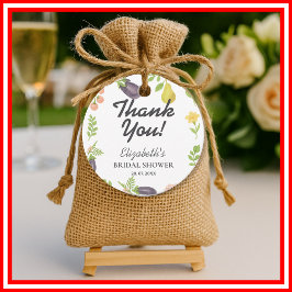 Nyss Plockad på Bondens Marknad Bröllopsdusch Gåvor Etiketter