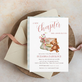 Nystartade kapitel i Storybook Baby Shower Inbjudningar