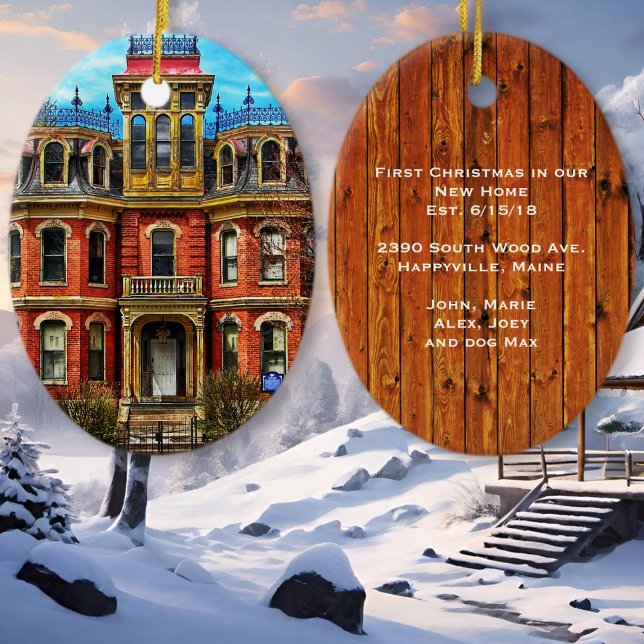 Nystartfoto för jul julgransprydnad keramik (Skapare uppladdad)