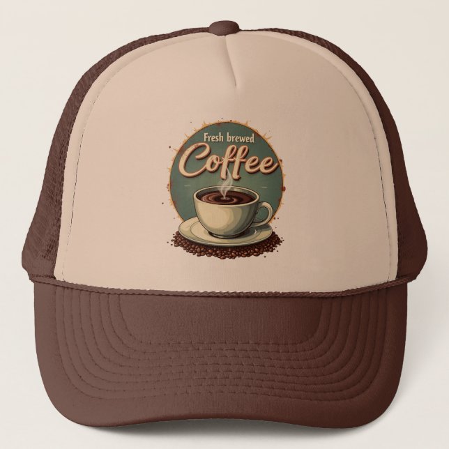 Nystekt kaffe vintage keps (Framsida)