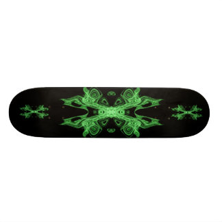 nysvart grönt skateboard bräda 21,5 cm