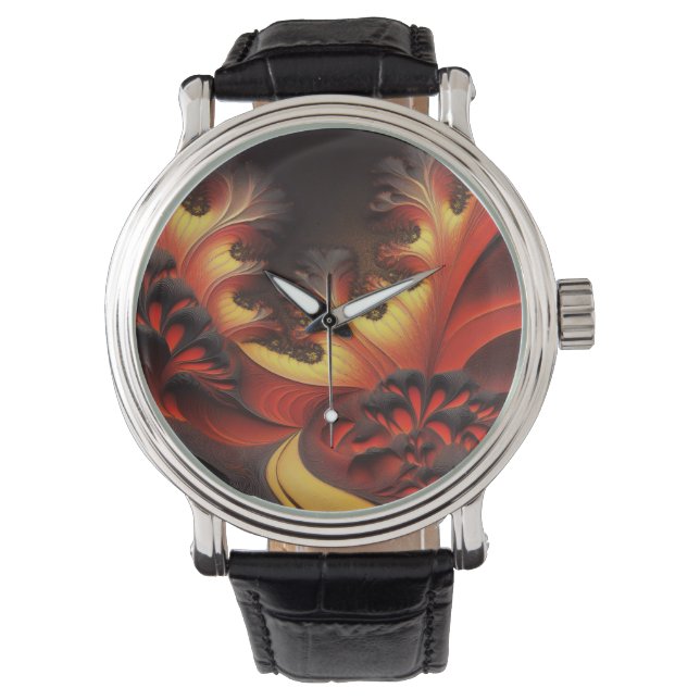 Nytonbrot för vacker höst-Färgad Armbandsur (Framsida)
