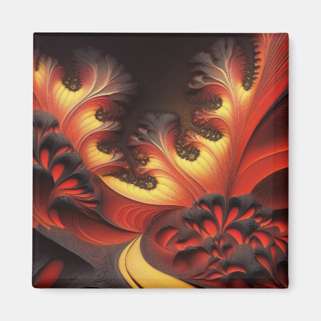 Nytonbrot för vacker höst-Färgad Magnet (Framsidan)