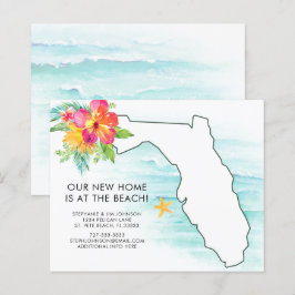 Nytt adress budgetkort för Florida Karta Blommigt