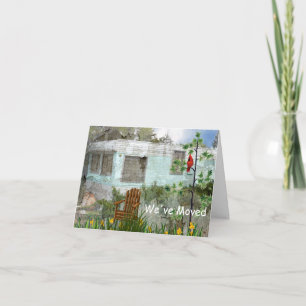 nytt adress kort för vi har flyttat