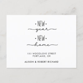 Nytt adress meddelande om Flytta i hemmet Vykort