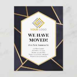 Nytt adress meddelande om Geometrisk Flytta för fö Vykort