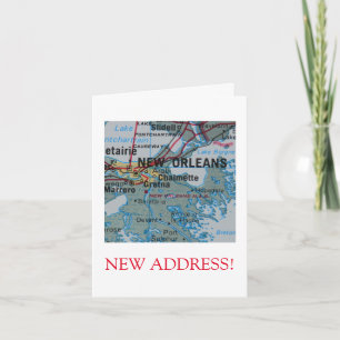 Nytt adress meddelande om New Orleans