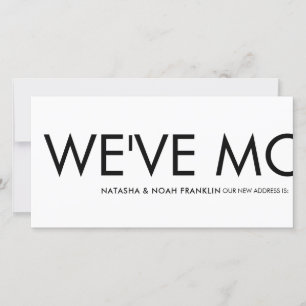 Nytt adress meddelande om roligt Vi har flyttat