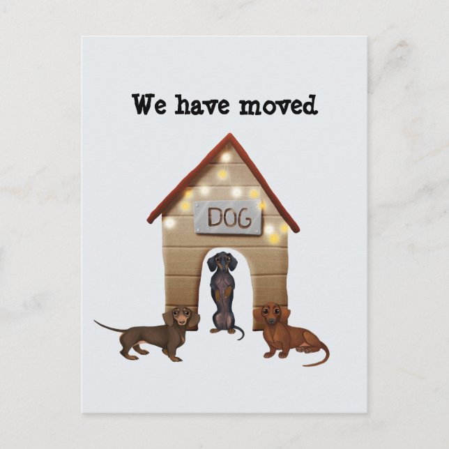 Nytt adress meddelande som vi har Flyttat efter ko (Framsida)