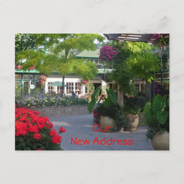 Nytt adress meddelande vykort (Framsida)