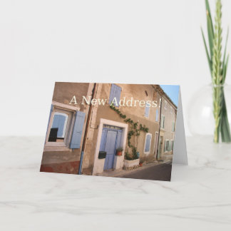 Nytt adress meddelandekort meddelande