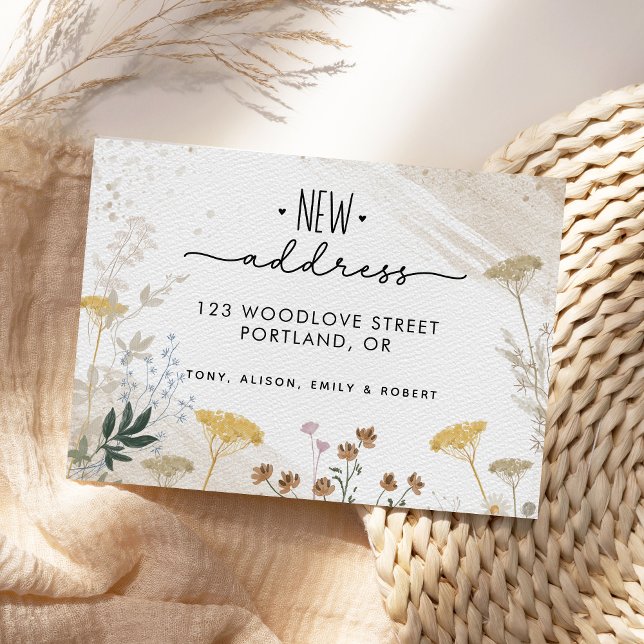 Nytt adress nytt års meddelande om Flytta i Botani (Skapare uppladdad)