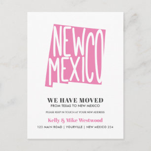 Nytt adress nytt hem för NEW MEXICO Vi har flyttat Vykort