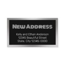 Nytt adress Silver Flytta-aviseringskort