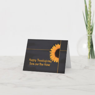 Nytt adress Thanksgiving-kort Helgkort