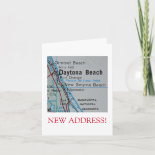 Nytt adress tillkännagivande av Daytona Beach Meddelande