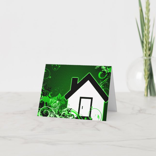 nytt adress tillkännagivande: hem i hi-fi meddelande (Framsida)