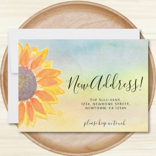 Nytt adress tillkännagivande om Flytta av färglös Meddelande