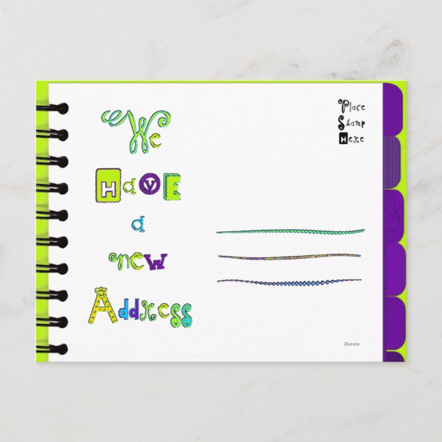 Nytt adress vykort "P-T" (Framsida)