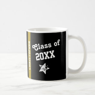 NYTT AKADEMIKERT klassificerar av NÅGON guld- ran Kaffemugg