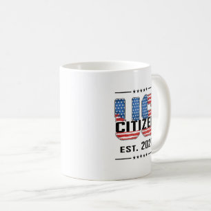 Nytt amerikanskt medborgarskap Gift Proud American Kaffemugg