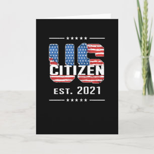 Nytt amerikanskt medborgarskap Gift Proud American Kort