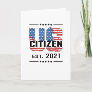 Nytt amerikanskt medborgarskap Gift Proud American Kort