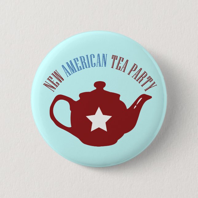 Nytt amerikanTeaparty Knapp (Framsida)