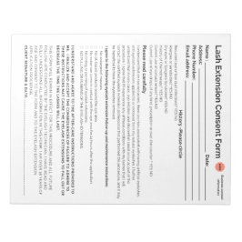 *Nytt* anteckningsblock för godkännande av lash