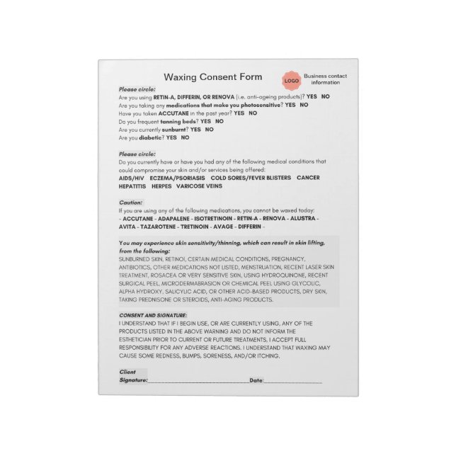 *Nytt* anteckningsblock för medgivande från spa sa (Roterad)