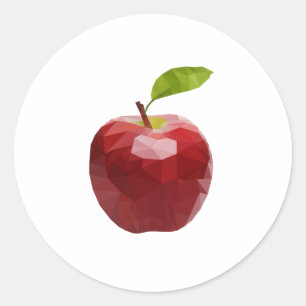 Nytt äpple runt klistermärke