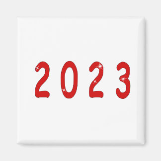 Nytt år, 2023, nummer 2023, ny årspresent, 2023, magnet
