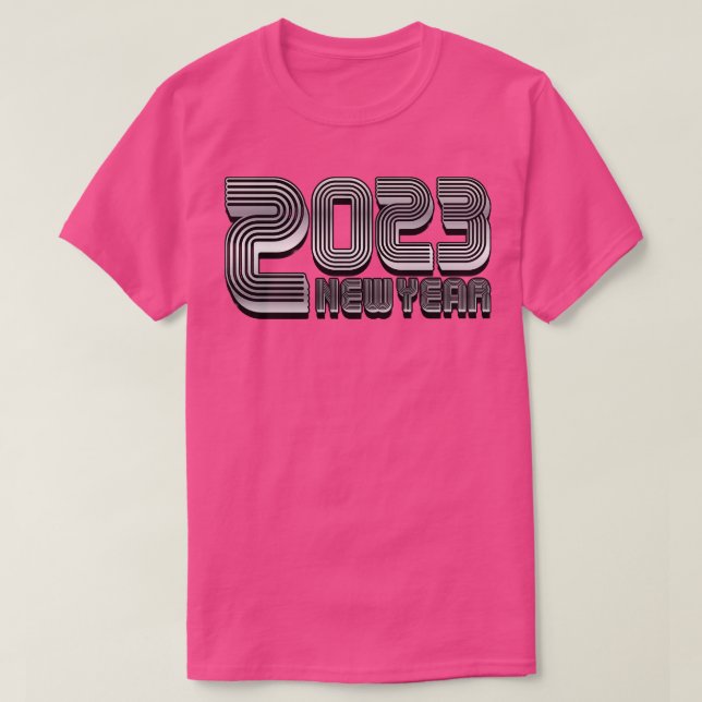 Nytt år 2023 Silver T Shirt (Design framsida)