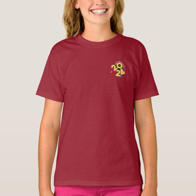 Nytt år 2024 | Barn T Shirt (Framsida)