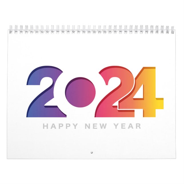nytt år 2024 kalender (Omslag)