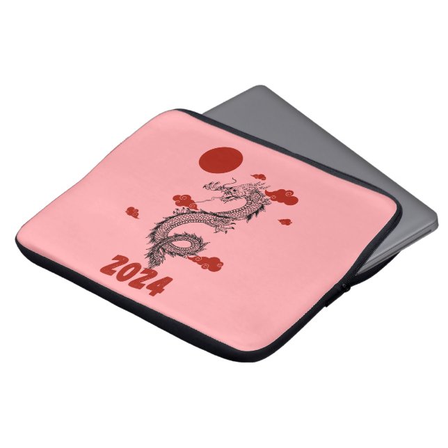 Nytt år 2024 laptop fodral (Framsida topp)