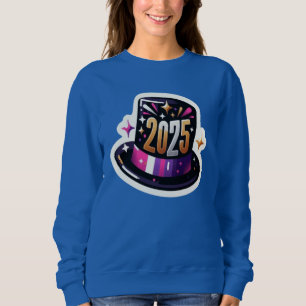 Nytt år 2025 top hat t shirt