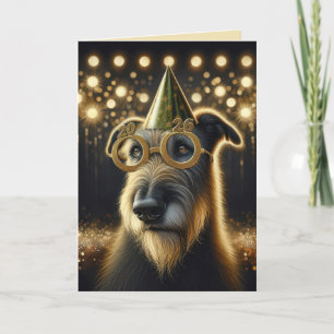 Nytt år 2026 Irish Wolfhound Helgkort