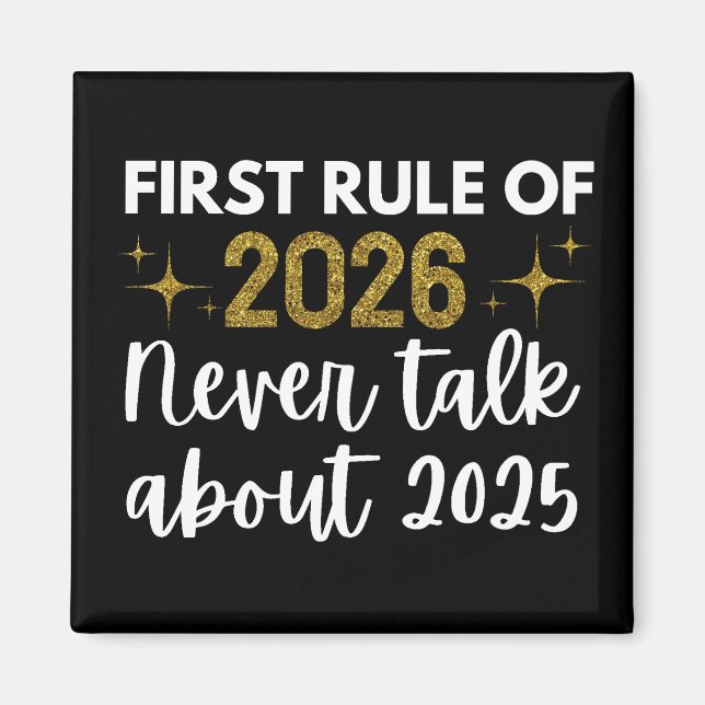Nytt år 2026 Roligt  Magnet (Framsidan)