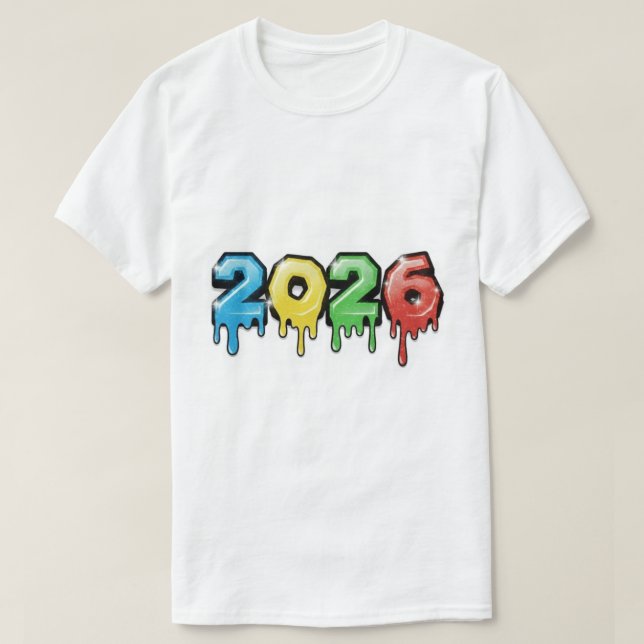 nytt år 2026 t shirt (Design framsida)