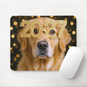 Nytt år 2027 Golden Retriever Musmatta