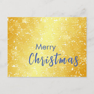 Nytt år för familjemeddelandet guld Färg God jul Helg Vykort